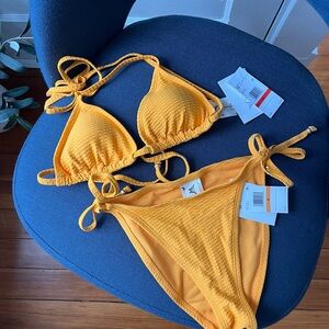Jessica Simpson Yellow Bikini